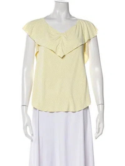 Pre-owned Chloé Vintage 2004 Top In Yellow