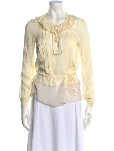 Pre-owned Chloé Vintage 2005 Blouse In Neutral