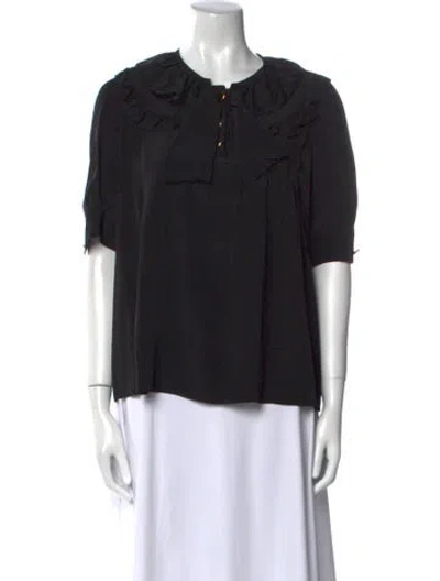 Pre-owned Chloé Vintage 2007 Blouse In Black