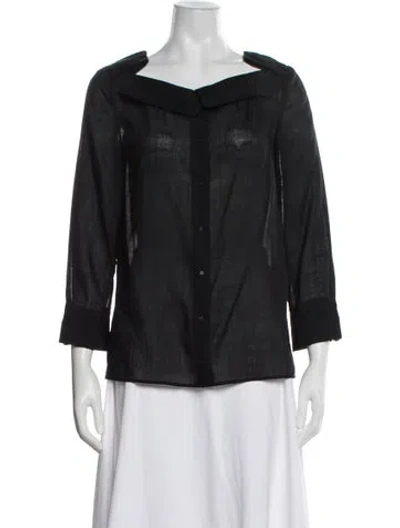 Pre-owned Chloé Vintage 2007 Blouse In Black