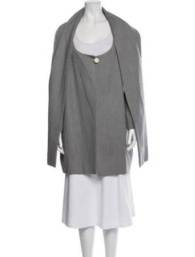 Pre-owned Chloé Vintage 2007 Coat In Gray