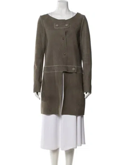 Pre-owned Chloé Vintage 2007 Coat In Gray