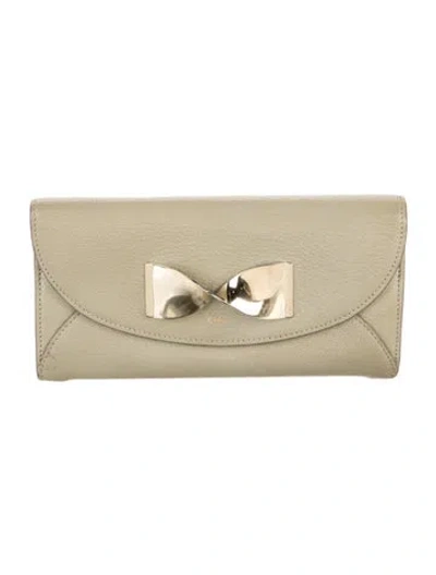 Pre-owned Chloé Vintage 2015 Wallet In Green