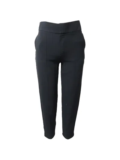 Pre-owned Chloé Vintage Bead-embellishment Trousers In Black