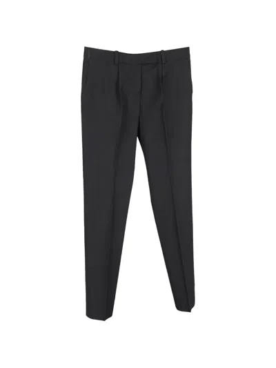 Pre-owned Chloé Vintage Belt-loops Trousers In Black