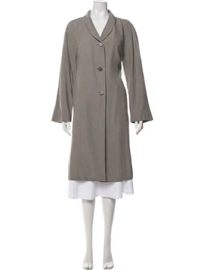 Pre-owned Chloé Vintage Coat In Grey