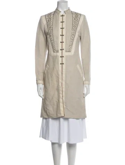Pre-owned Chloé Vintage Coat In Neutral