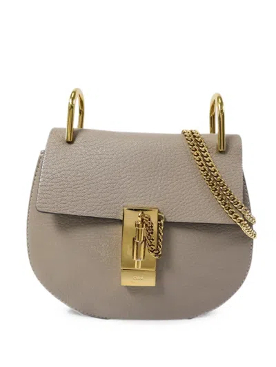 Pre-owned Chloé Vintage Drew Shoulder Bag In Gray