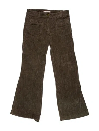 Pre-owned Chloé Vintage Flared Pants In Green