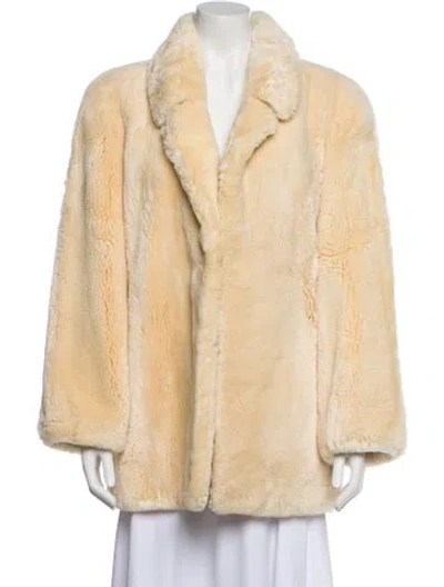 Pre-owned Chloé Vintage Fur Fur Jacket In Neutral