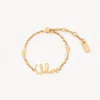Chloé Iconic Brass Bracelet In Gold