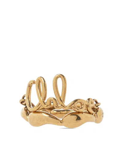 Chloé Vintage Gold Brass Ring