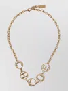 Chloé Vintage Gold Chain Link Choker Necklace In Gold