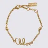 Chloé Vintage Gold Tone Brass Bracelet In Gold
