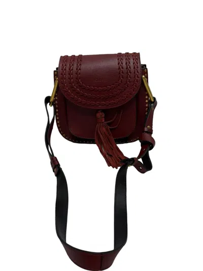 Pre-owned Chloé Vintage Hudson Tassel Crossbody Bag In Red