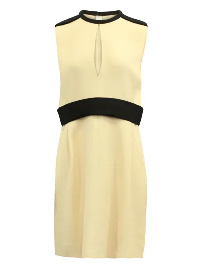 Pre-owned Chloé Vintage Keyhole Sleeveless Dress In Neutral