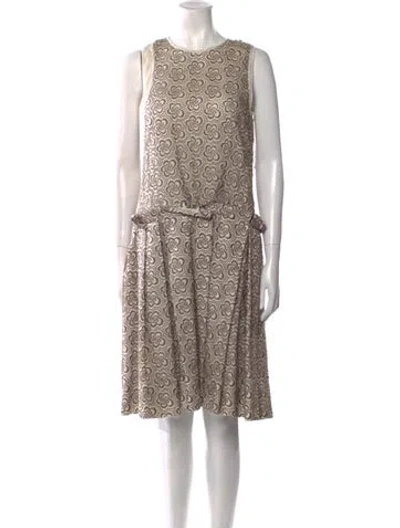 Pre-owned Chloé Vintage Knee-length Dress In Neutral