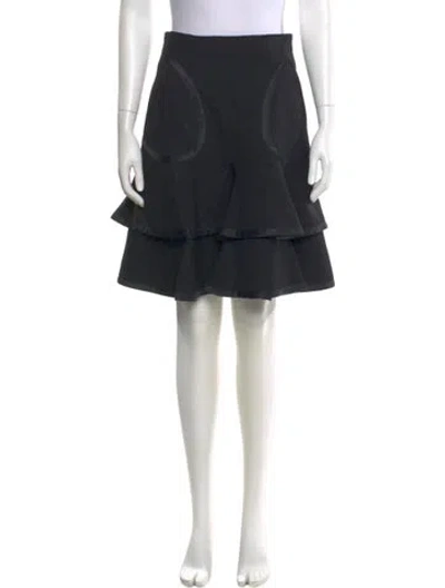 Pre-owned Chloé Vintage Knee-length Skirt In Black