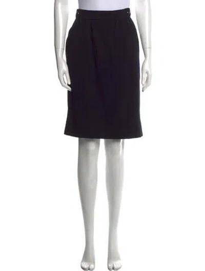 Pre-owned Chloé Vintage Knee-length Skirt In Black