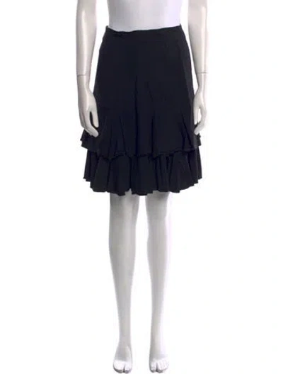 Pre-owned Chloé Vintage Knee-length Skirt In Black