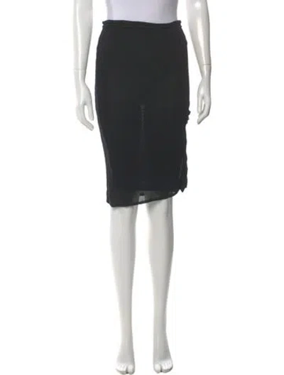 Pre-owned Chloé Vintage Knee-length Skirt In Black