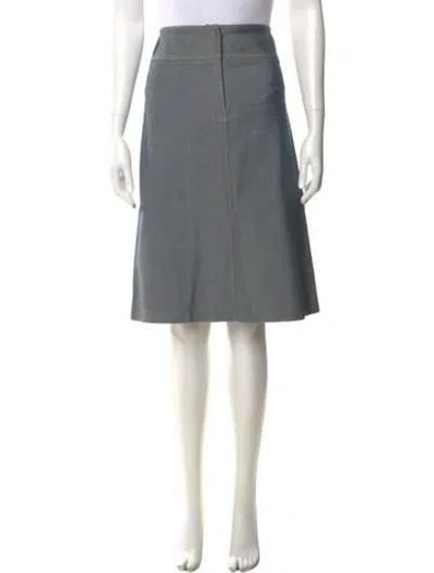 Pre-owned Chloé Vintage Knee-length Skirt In Blue