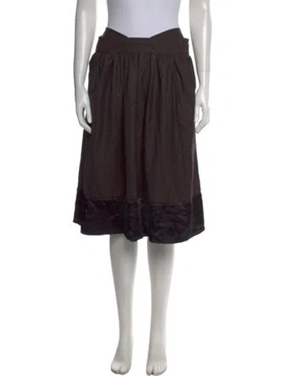 Pre-owned Chloé Vintage Knee-length Skirt In Brown