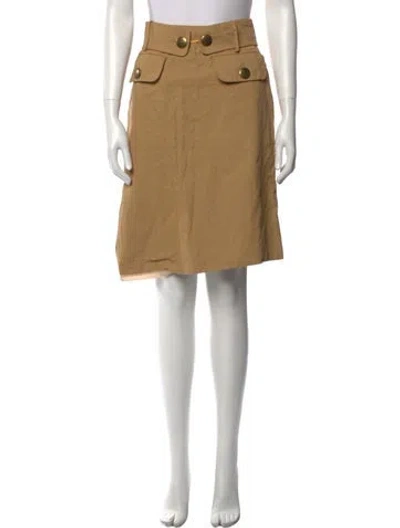 Pre-owned Chloé Vintage Knee-length Skirt In Brown