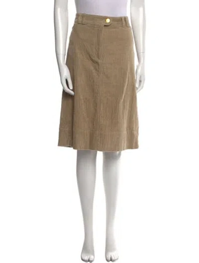 Pre-owned Chloé Vintage Knee-length Skirt In Neutral