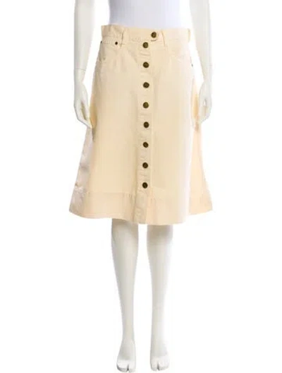 Pre-owned Chloé Vintage Knee-length Skirt In Neutral