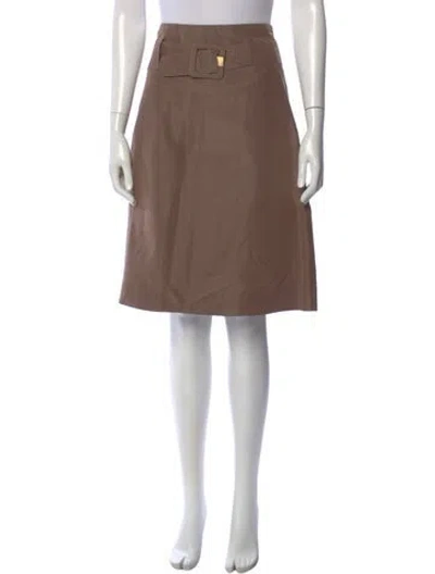 Pre-owned Chloé Vintage Knee-length Skirt In Neutral