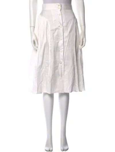 Pre-owned Chloé Vintage Knee-length Skirt In White