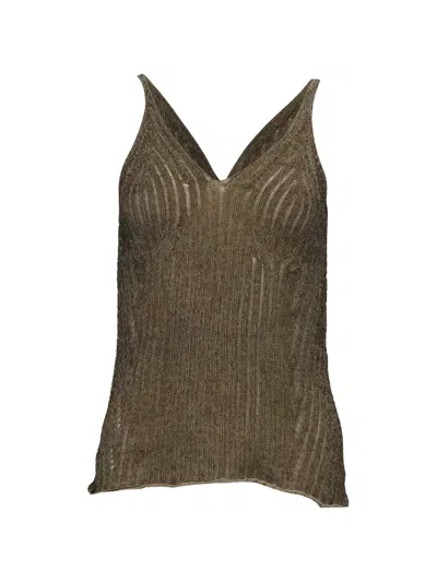 Pre-owned Chloé Vintage Knitted Top In Neutral