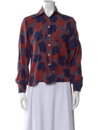 Pre-owned Chloé Vintage Late 1970's - Early 1980's Blouse In Multi