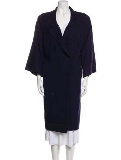 Pre-owned Chloé Vintage Late 1970's - Early 1980's Coat In Blue