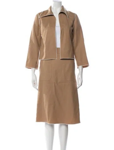 Pre-owned Chloé Vintage Late 1970's - Early 1980's Skirt Set In Neutral