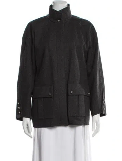 Pre-owned Chloé Vintage Late 1980's - Early 1990's Jacket In Gray
