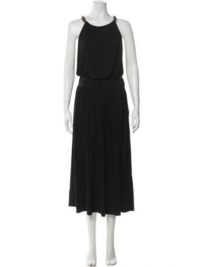 Pre-owned Chloé Vintage Long Dress In Black