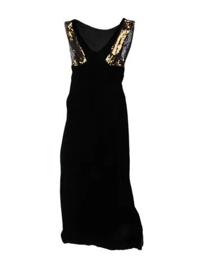 Pre-owned Chloé Vintage Long Dress In Black