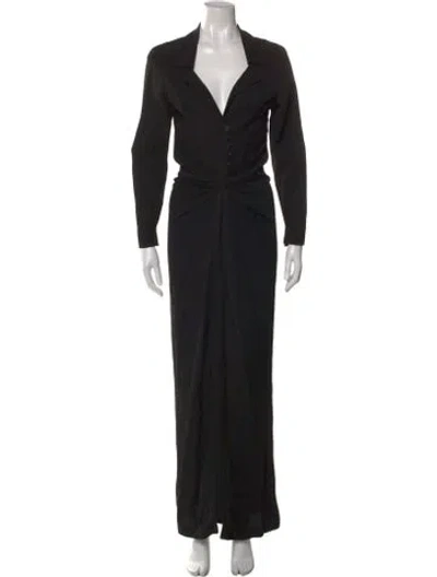 Pre-owned Chloé Vintage Long Dress In Black