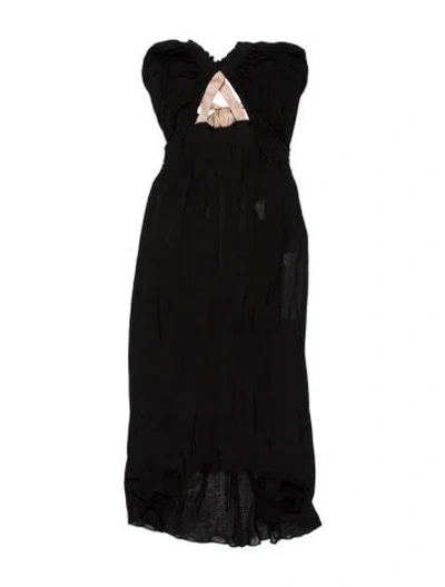 Pre-owned Chloé Vintage Long Dress In Black