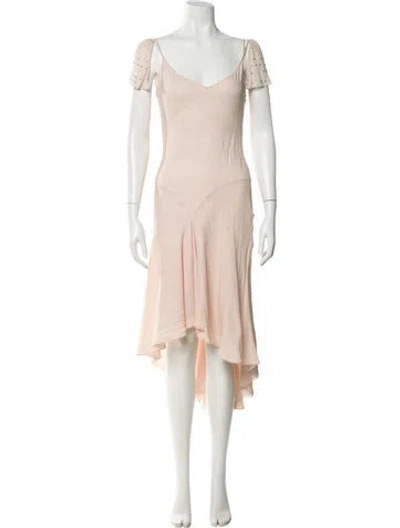 Pre-owned Chloé Vintage Long Dress In Neutral