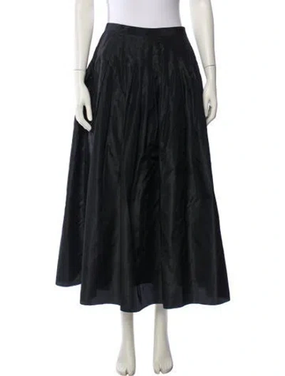 Pre-owned Chloé Vintage Midi Length Skirt In Black