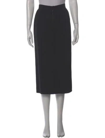 Pre-owned Chloé Vintage Midi Length Skirt In Black