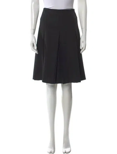 Pre-owned Chloé Vintage Midi Length Skirt In Black