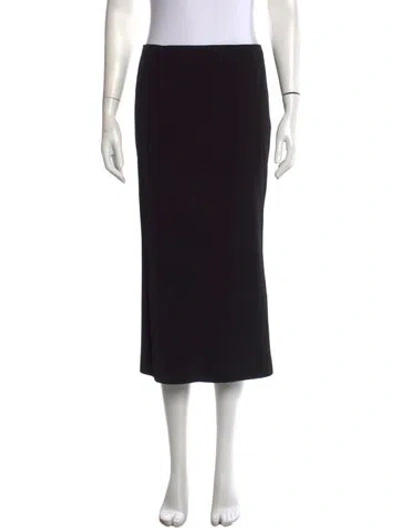 Pre-owned Chloé Vintage Midi Length Skirt In Black