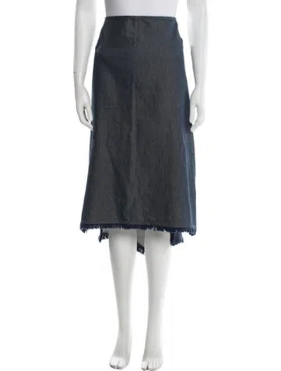 Pre-owned Chloé Vintage Midi Length Skirt In Blue