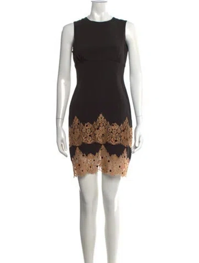 Pre-owned Chloé Vintage Mini Dress In Black
