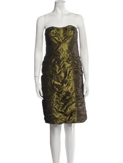 Pre-owned Chloé Vintage Mini Dress In Gold