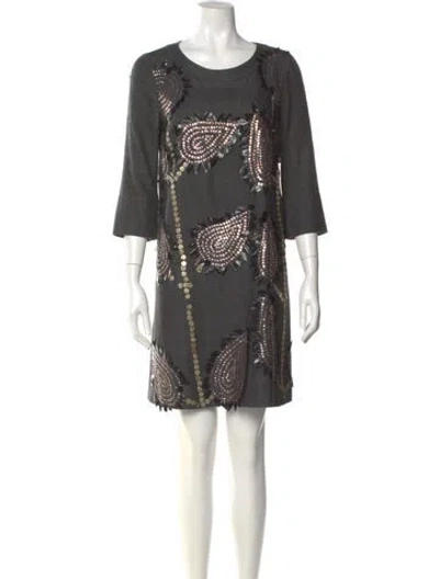Pre-owned Chloé Vintage Mini Dress In Gray